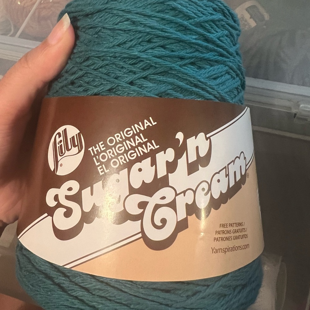 Lily Cotton Yarn in Deep Teal